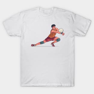 Boy Playing Volleyball T-Shirt